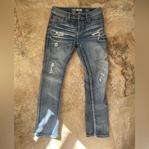 BKE Alec Straight Leg Jeans | Men’s 29S | Distressed Wash